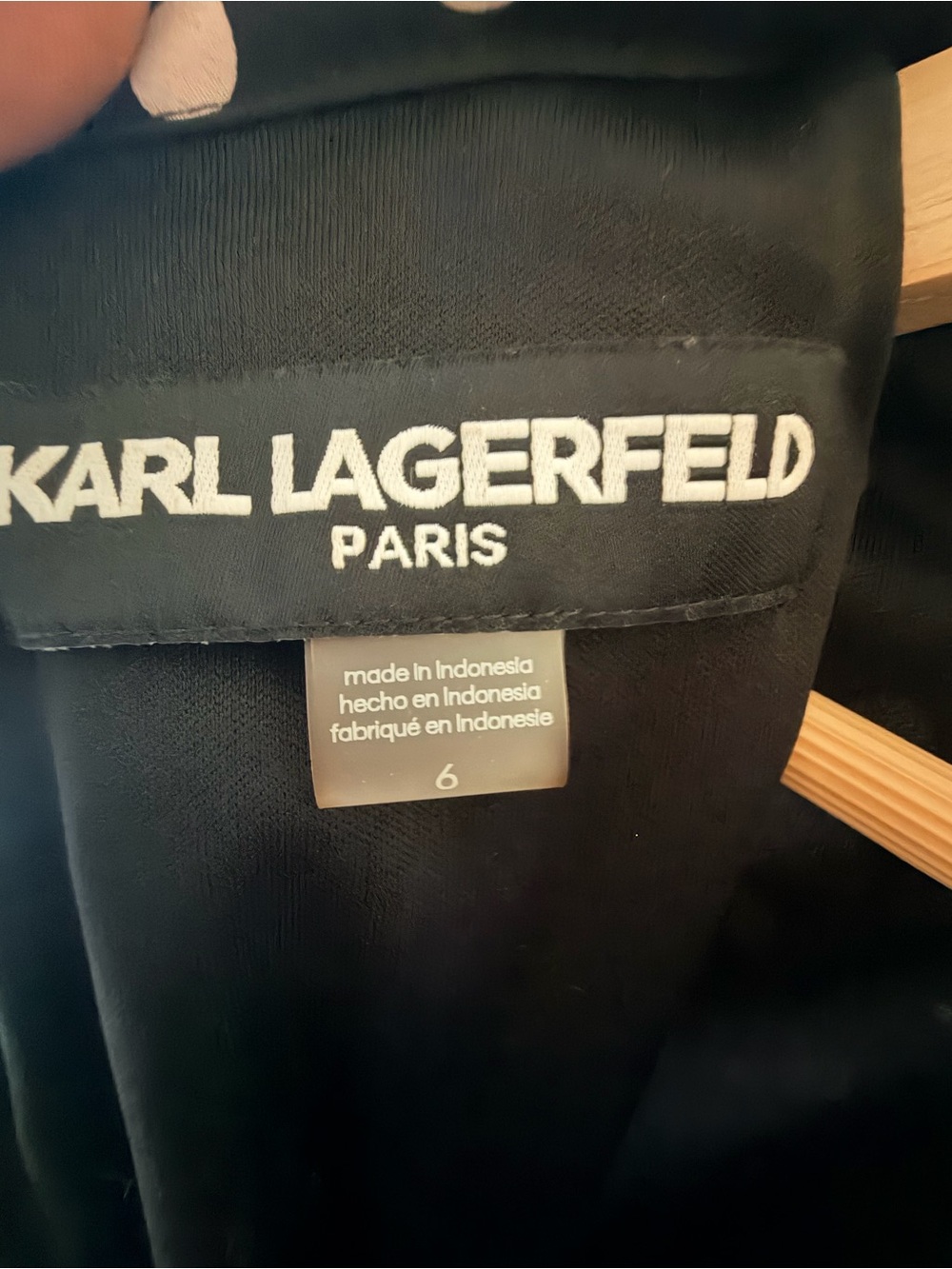 Karl Lagerfeld Paris Polka Dot Bow Neck Sleeveless Maxi Dress Size 6 - Picture 11 of 11